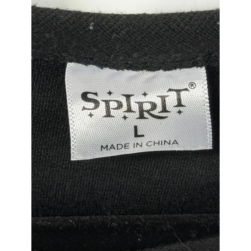 Spirit Pumpkin Face Dress Kids Large Black Excellent Long Sleeve Jack-O-Lantern